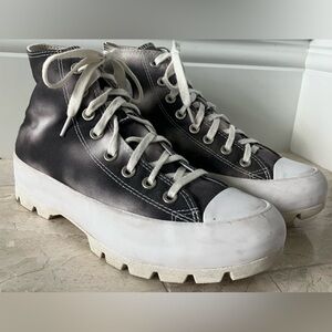 Women’s Converse All Star Lugged Hi Platform Tie Dye Black White 572564C SZ 9